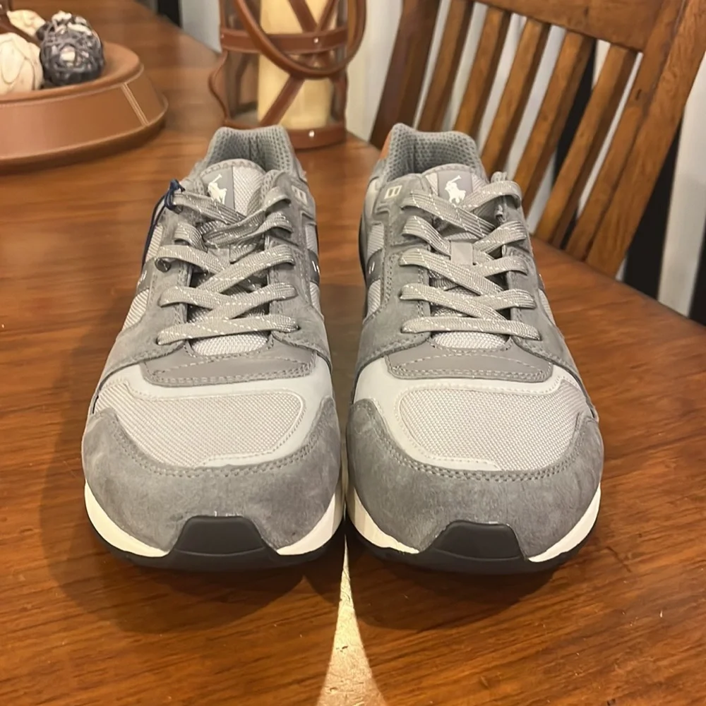 Polo Ralph Lauren Train 100 SK-ATH Shoes Sneakers new grey Mens Size 12